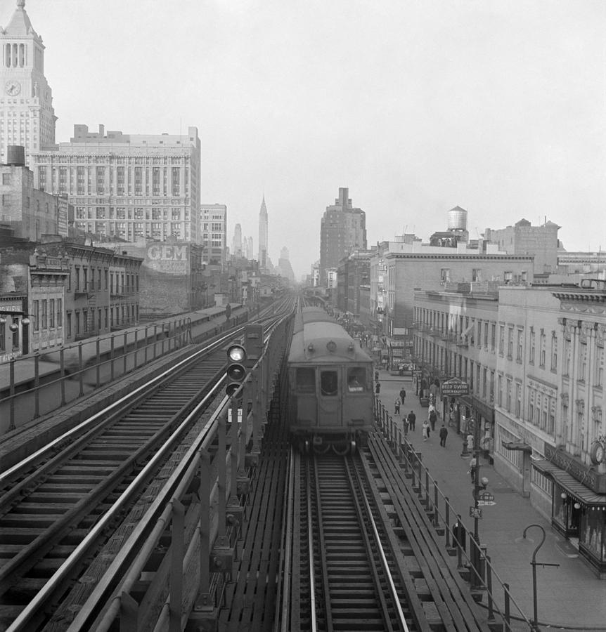 New York Elevated Train Photograph by Granger Fine Art America