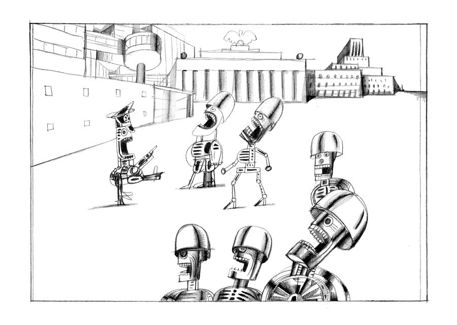 New Yorker October 7th, 1974 Drawing by Saul Steinberg New Yorker October 7th, 1974 Drawing by Saul Steinberg