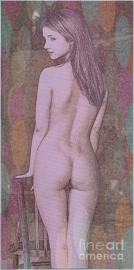 Nude Digital Art - Nice Girl #5 by K Eric