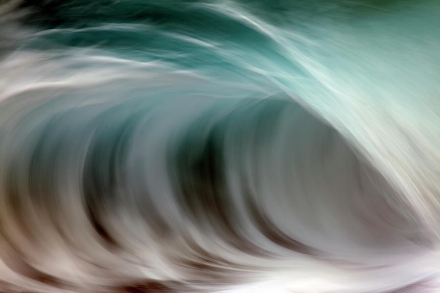 Ocean Wave Blurred By Motion  Hawaii #5 Photograph by Vince Cavataio