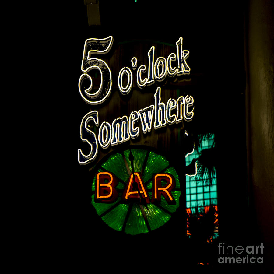 5 Oclock Somewhere Bar Photograph by Nina Prommer