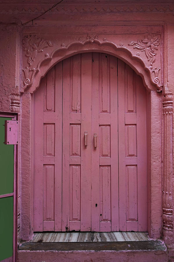 Old Doors India, Varanasi #5 Photograph by Stereostok