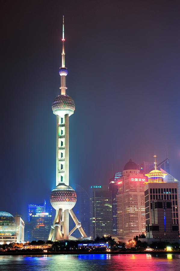 oriental pearl tower in Shanghai #5 Photograph by Songquan Deng