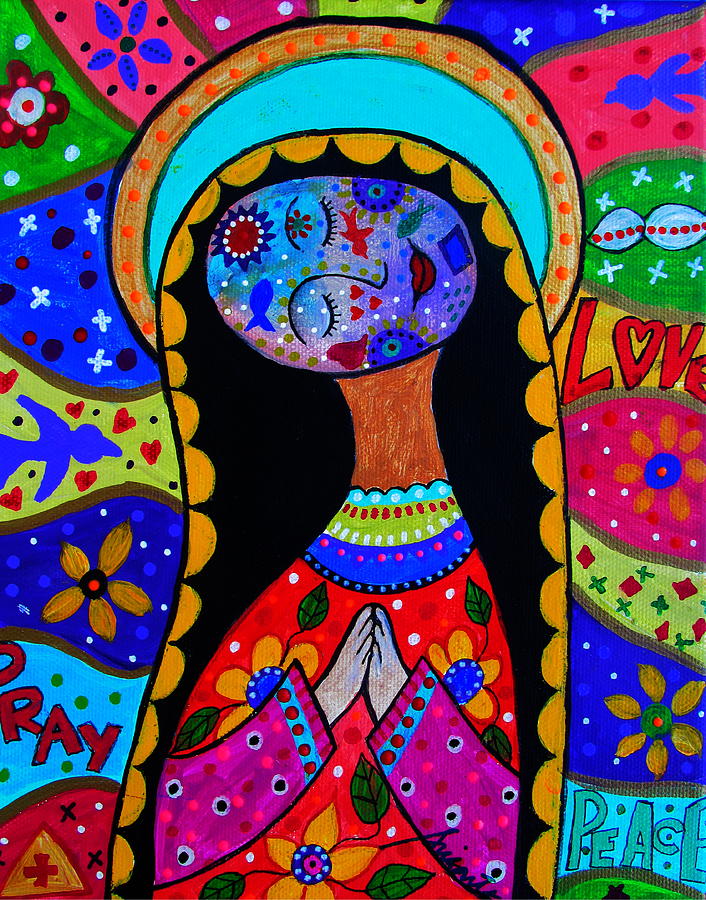Our Lady Of Guadalupe #5 Painting by Pristine Cartera Turkus