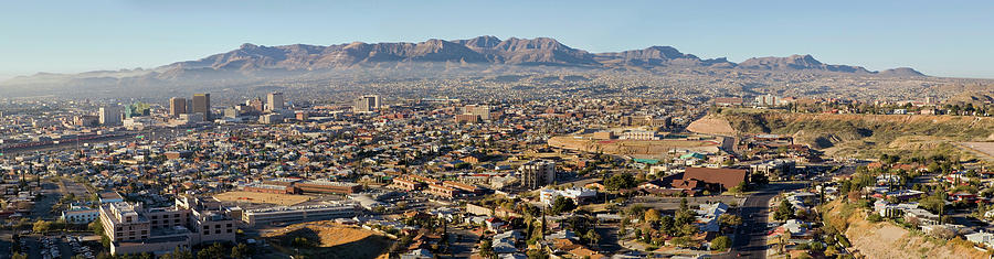 El Paso Photograph - Panoramic View Of Skyline And Downtown #5 by Panoramic Images