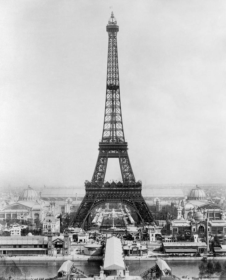 Paris Eiffel Tower, 1889 #5 Photograph by Granger