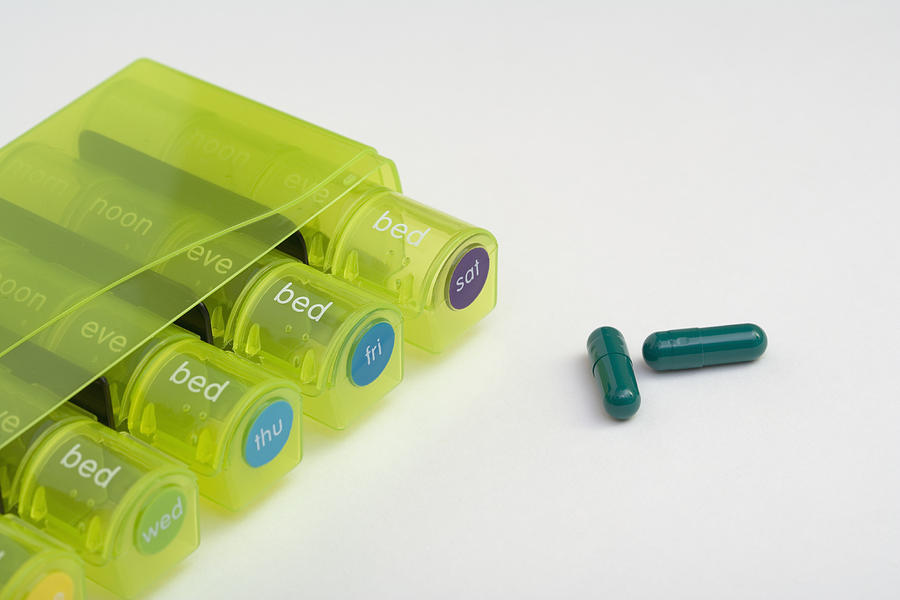 Pills In Weekly Organizer #5 Photograph by Science Stock Photography