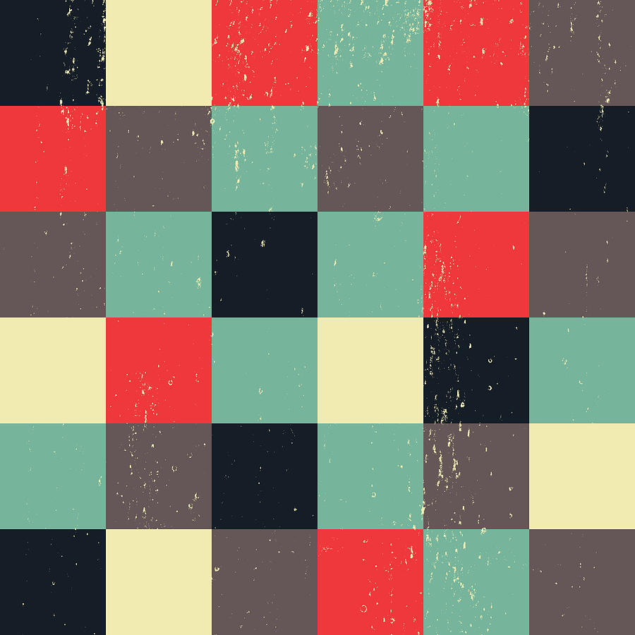 Pixel Art Square #5 Digital Art by Mike Taylor