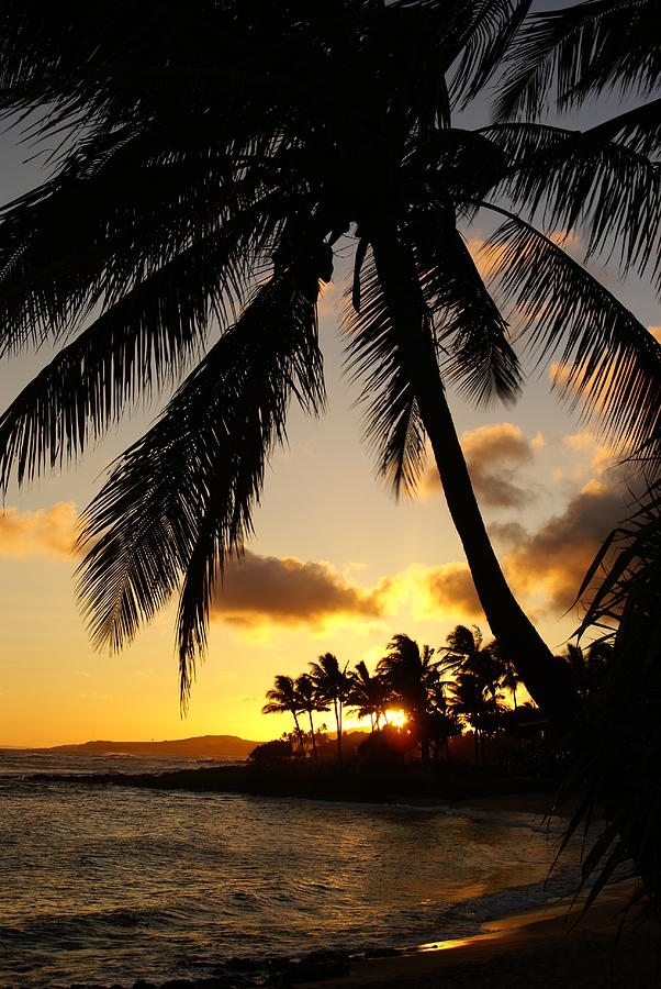 Poipu Beach Sunset #5 Photograph by Robert Lozen