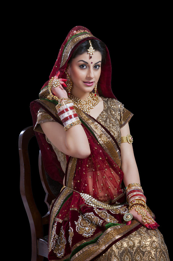 Portrait of a beautiful bride #5 Photograph by Sudipta Halder