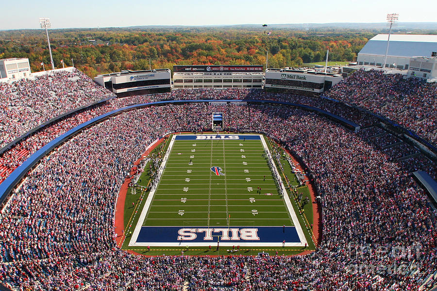 Buffalo Bills Ralph Wilson Stadium Framed Aerial Photo