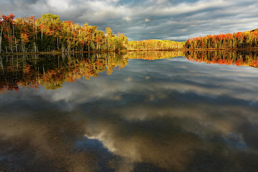 Red Jack Lake And Sunrise Reflection Photograph by Adam Jones - Fine ...