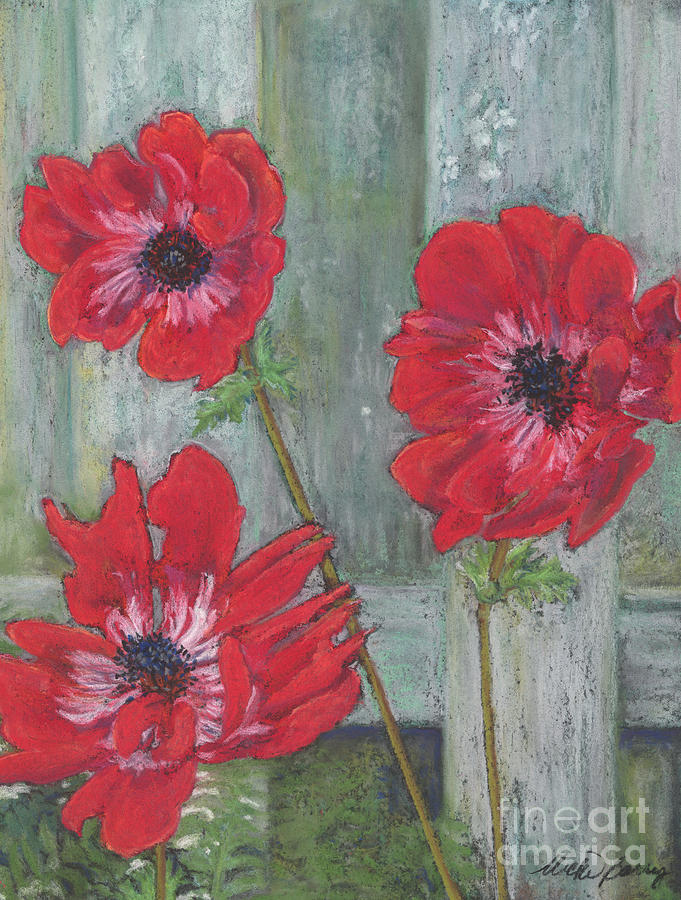 Red Poppies #5 Painting by Vicki Baun Barry