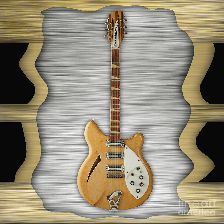 Rickenbacker Guitar Collection #7 Mixed Media by Marvin Blaine