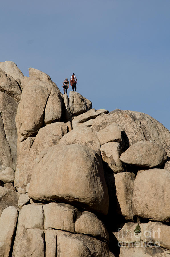 Rock Climbers, Joshua Tree Np #5 Photograph by Mark Newman