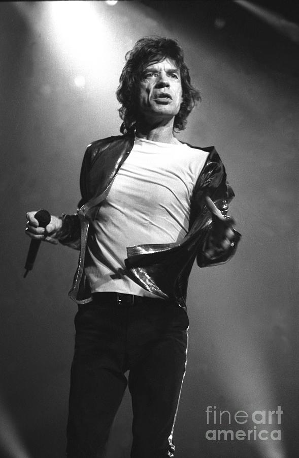 The Rolling Stones Photograph - Mick Jaggar - The Rolling Stones #13 by Concert Photos