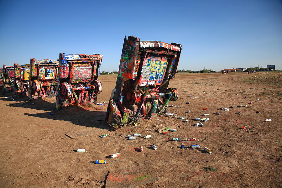 Route 66 - Cadillac Ranch 2012 #4 Photograph by Frank Romeo