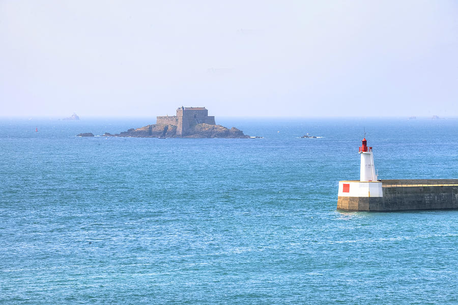 Lighthouse Photograph - Saint-Malo - Brittany #5 by Joana Kruse