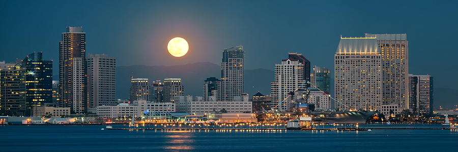San Diego downtown skyline #5 Photograph by Songquan Deng
