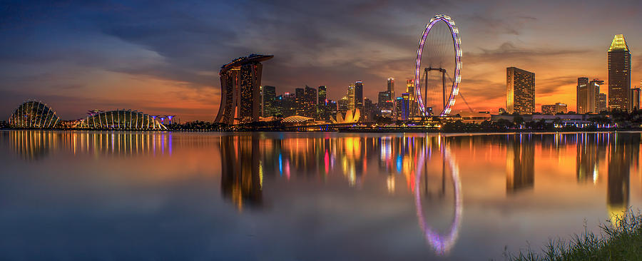 Architecture Photograph - Singapore city #5 by Anek Suwannaphoom