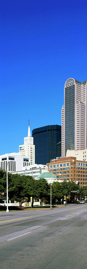 Architecture Photograph - Skyscrapers In A City, Dallas, Texas #5 by Panoramic Images