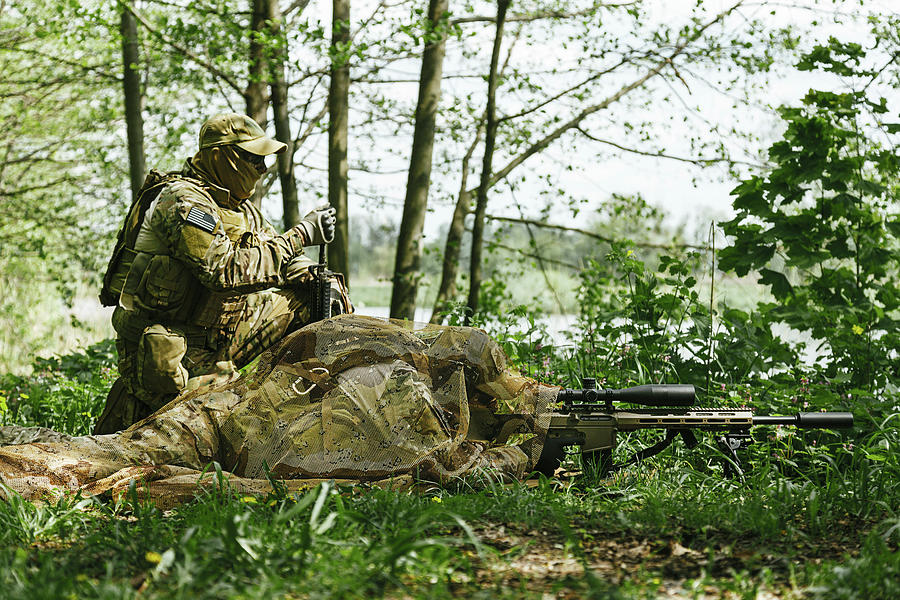 Sniper And Spotter Of Green Berets U.s #5 Photograph by Oleg Zabielin