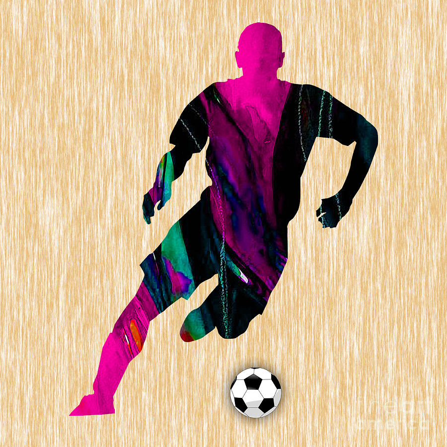 Soccer #5 Mixed Media by Marvin Blaine