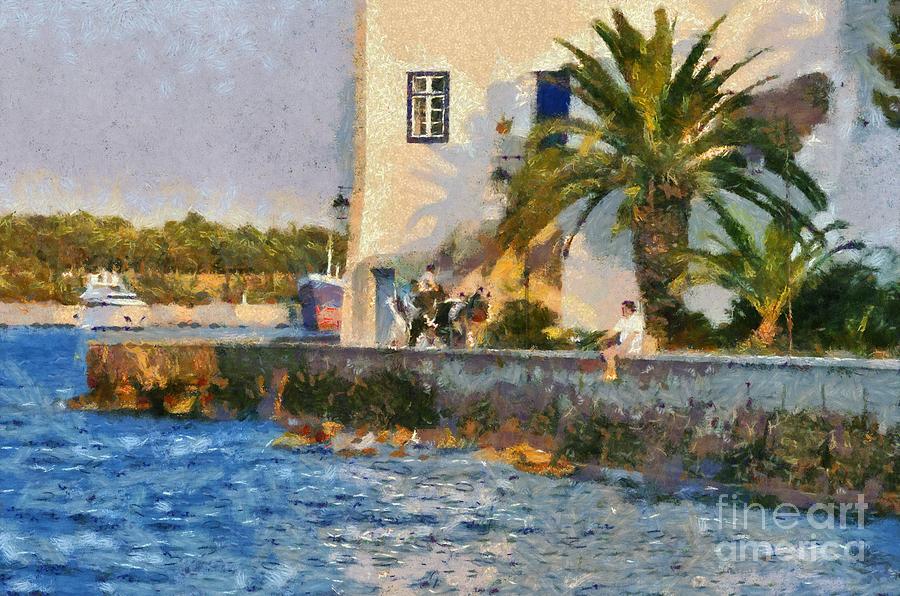 Spetses island #1 Painting by George Atsametakis