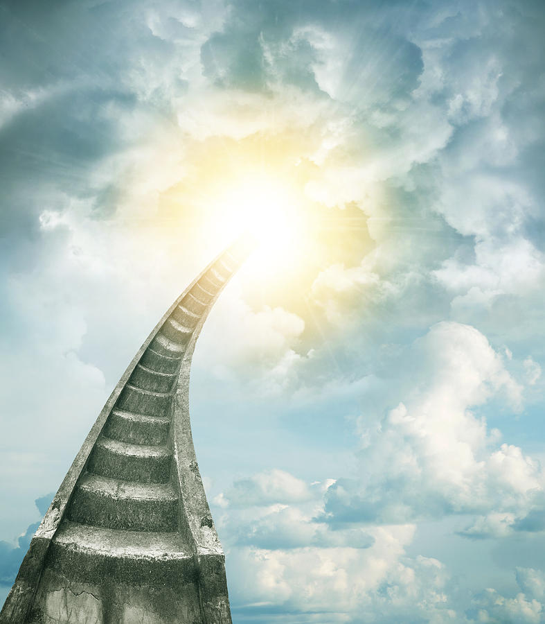 Fantasy Photograph - Stairway to heaven #5 by Les Cunliffe