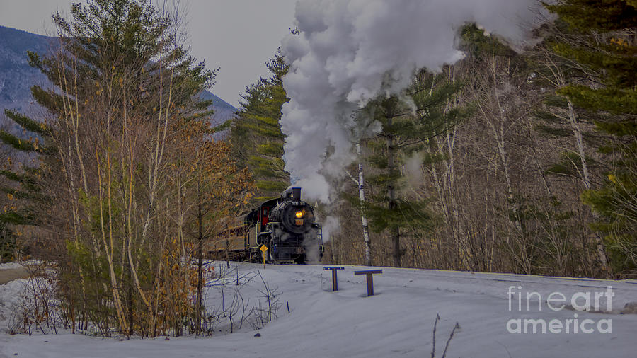Steam In The Snow 2015 #6 Photograph by New England Photography