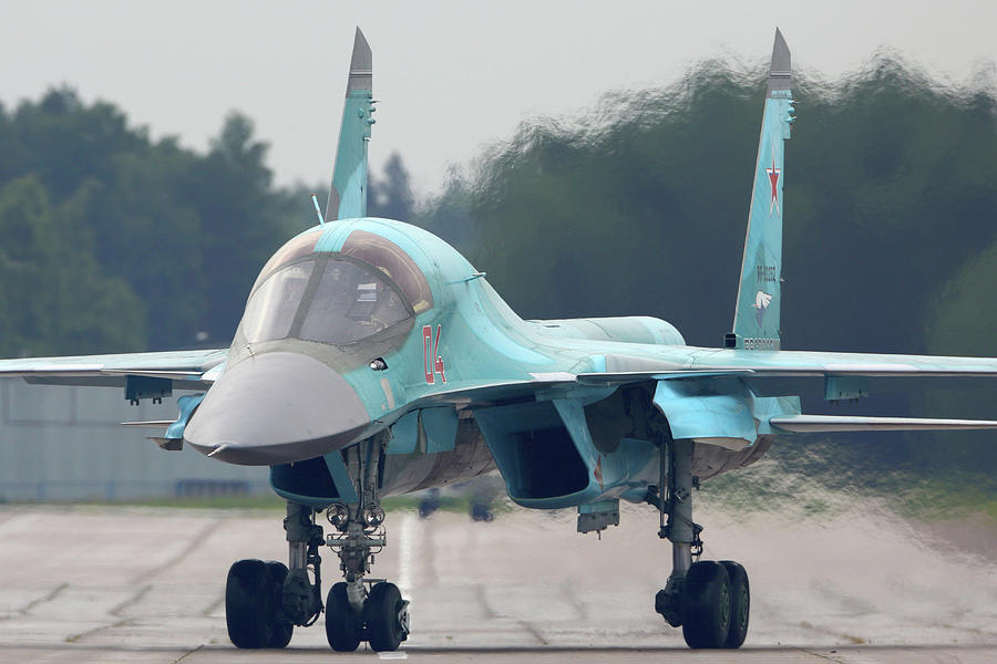 Su-34 Attack Airplane Of The Russian #5 Photograph by Artyom Anikeev