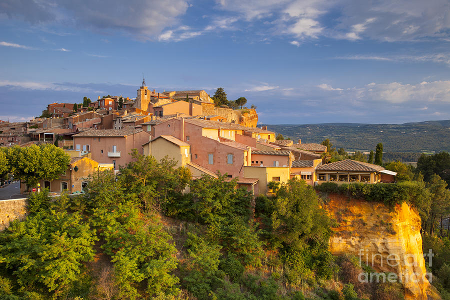 Sunrise over Roussillon - Provence France Photograph by Brian Jannsen