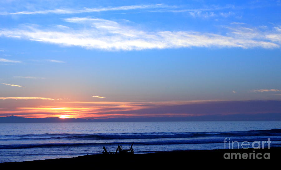 Sunset Ocean Blue #5 Photograph by Henrik Lehnerer