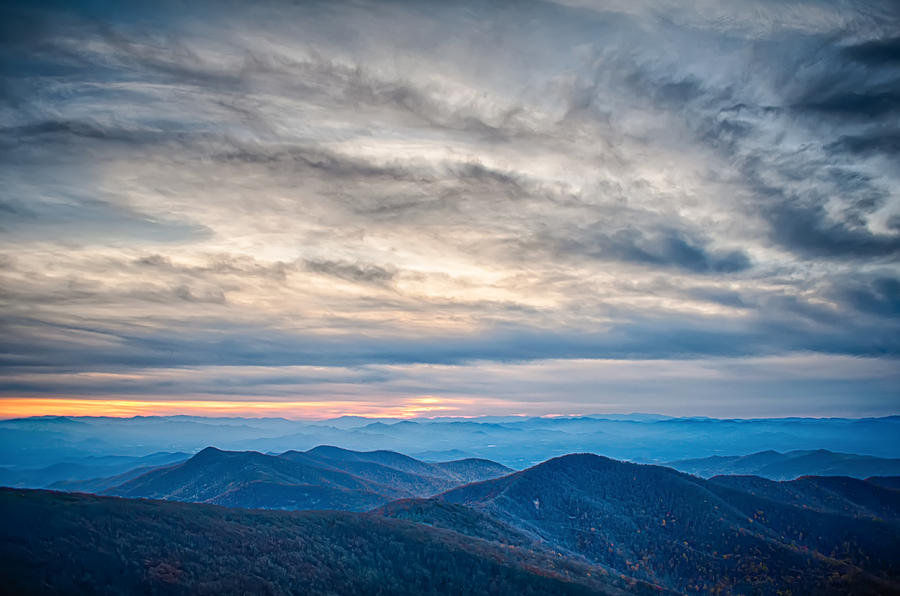 Sunset View Over Blue Ridge Mountains #5 Photograph by Alex Grichenko