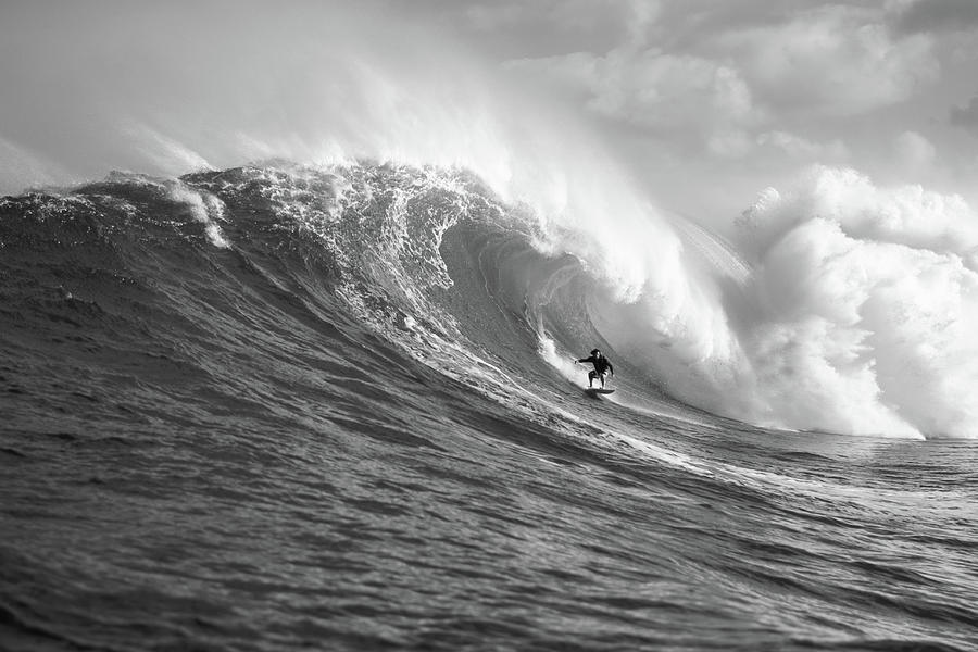 Surfer In The Sea, Maui, Hawaii, Usa #5 Photograph by Panoramic Images