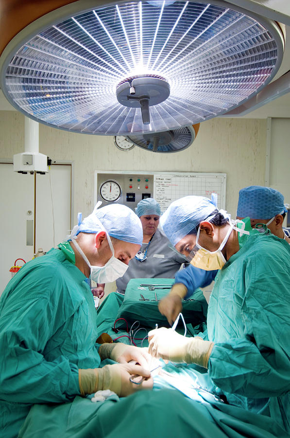 Surgeons Operating Photograph By Jim Varney Science Photo Library Pixels