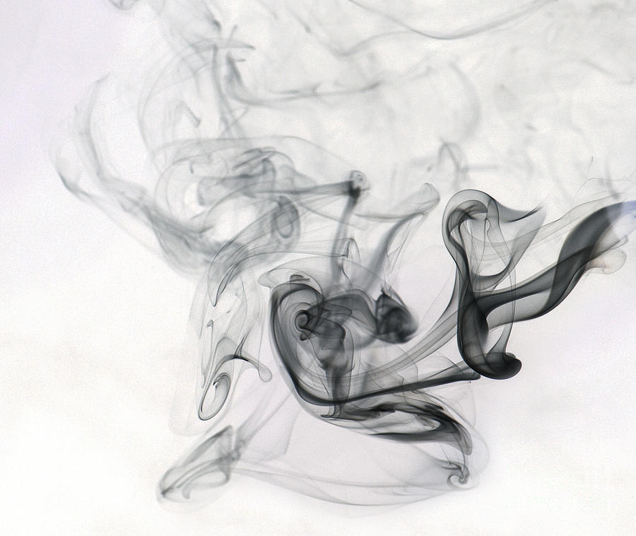 Pattern Photograph - Swirling Smoke #5 by Scott Camazine