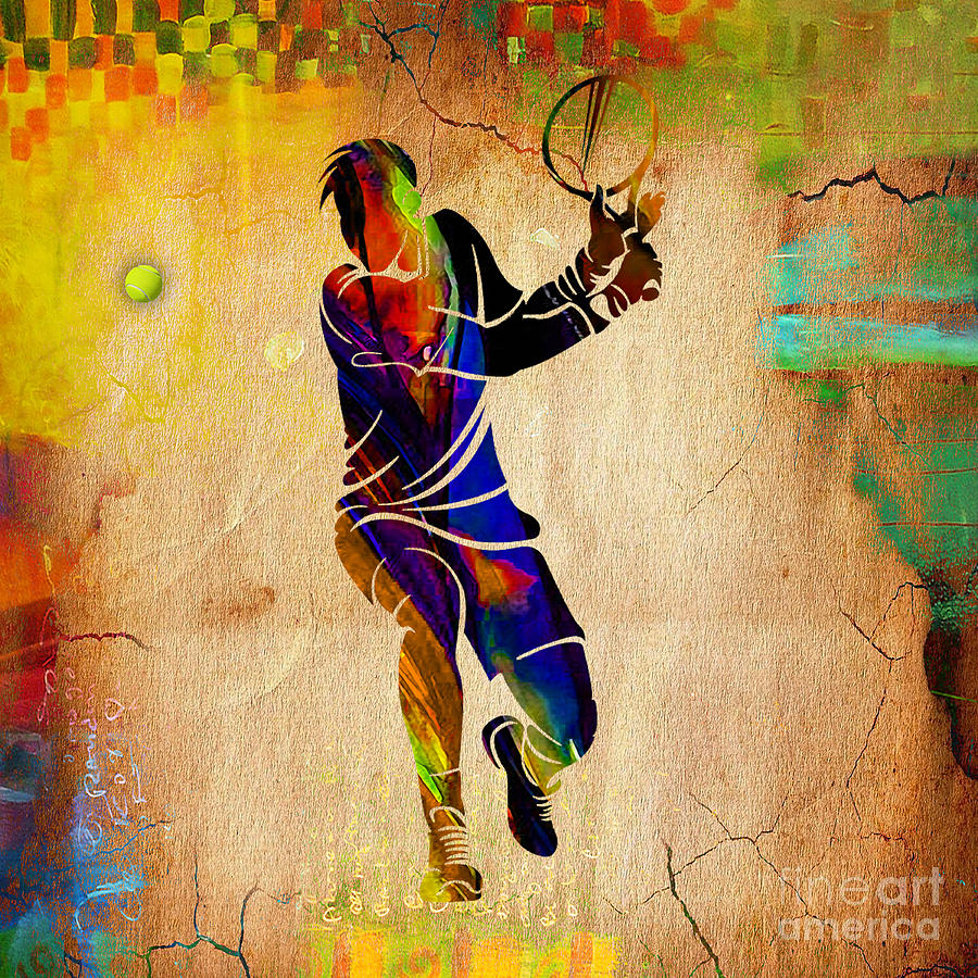 Tennis #5 Mixed Media by Marvin Blaine