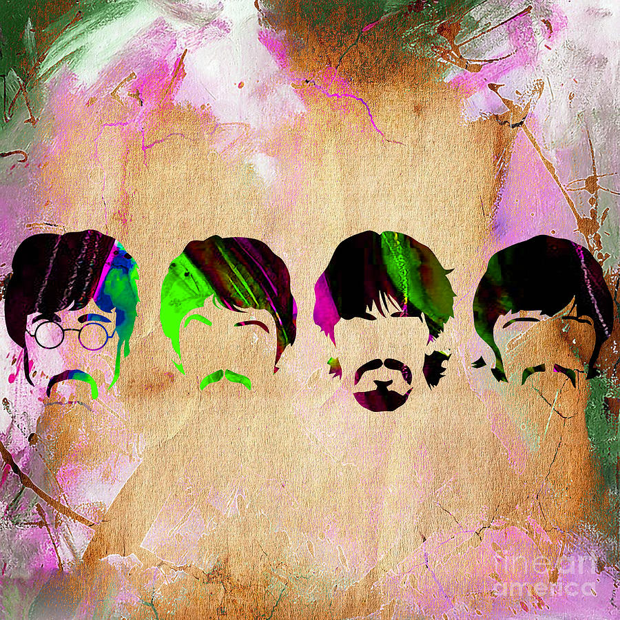 The Beatles Mixed Media - The Beatles Collection #5 by Marvin Blaine