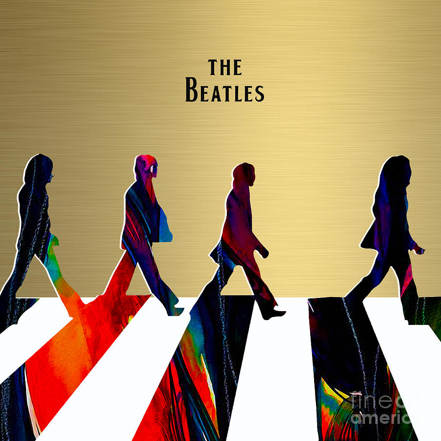 The Beatles Gold Series #2 Mixed Media by Marvin Blaine
