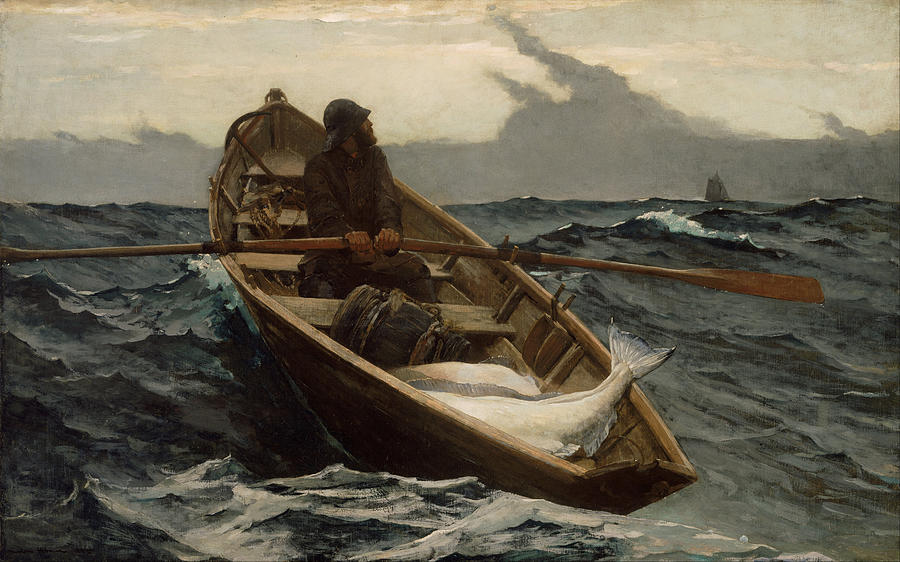 Winslow Homer Painting - The Fog Warning by Celestial Images