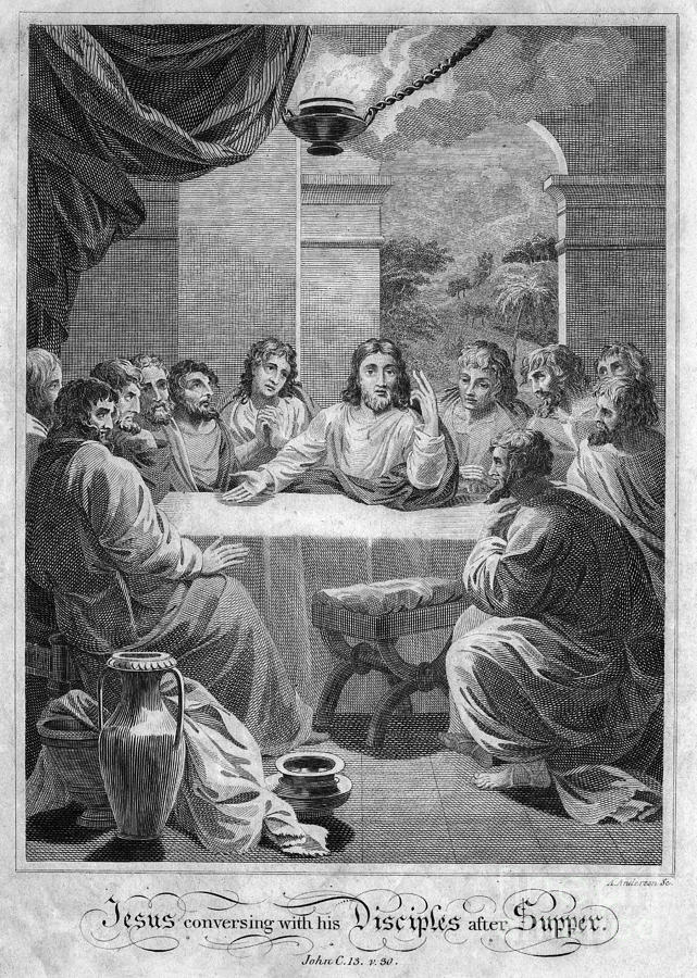 The Last Supper #5 Drawing by Granger