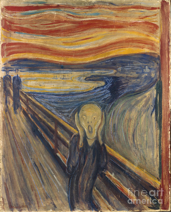 The scream #1 Painting by Edvard Munch