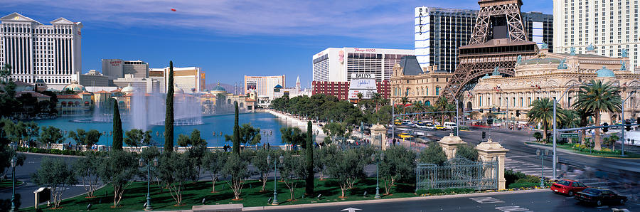 Las Vegas Photograph - The Strip, Las Vegas, Nevada, Usa #5 by Panoramic Images