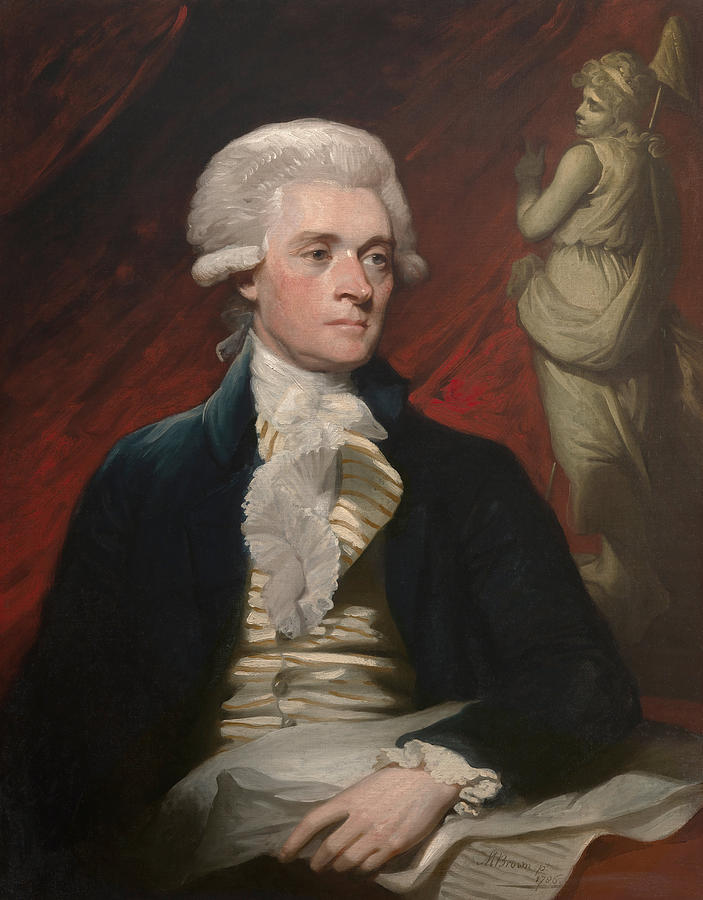 Thomas Jefferson - By Mather Brown Painting by War Is Hell Store