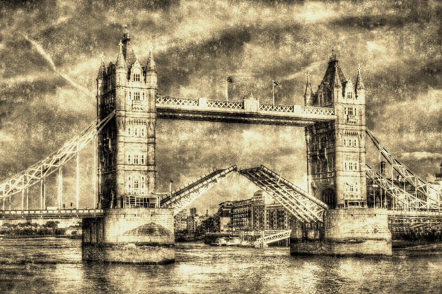 Tower Bridge London opening #5 Photograph by David Pyatt