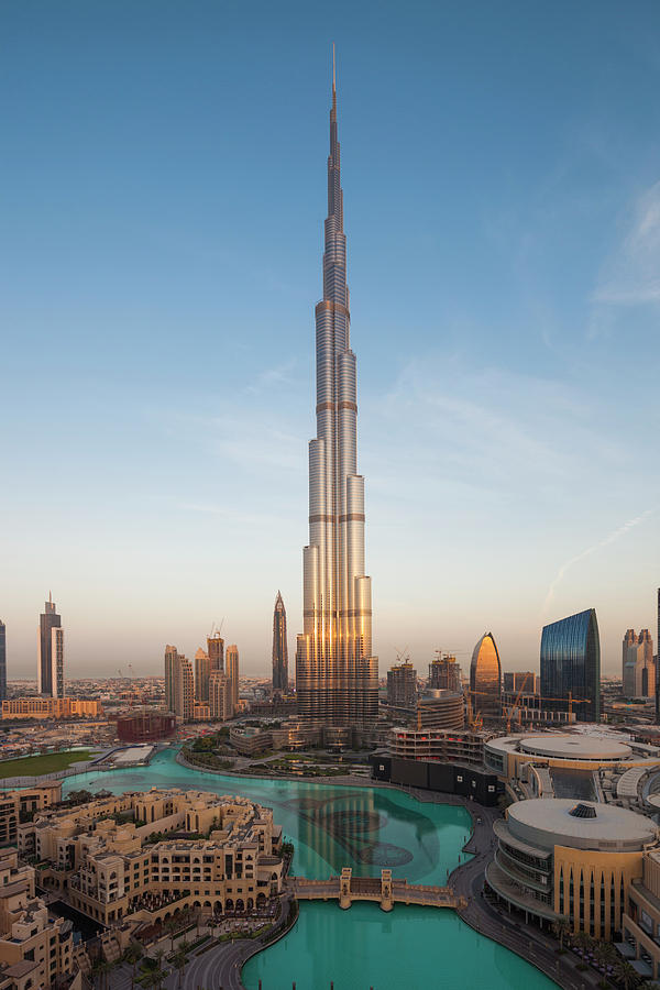 Uae, Downtown Dubai Photograph by Walter Bibikow - Fine Art America