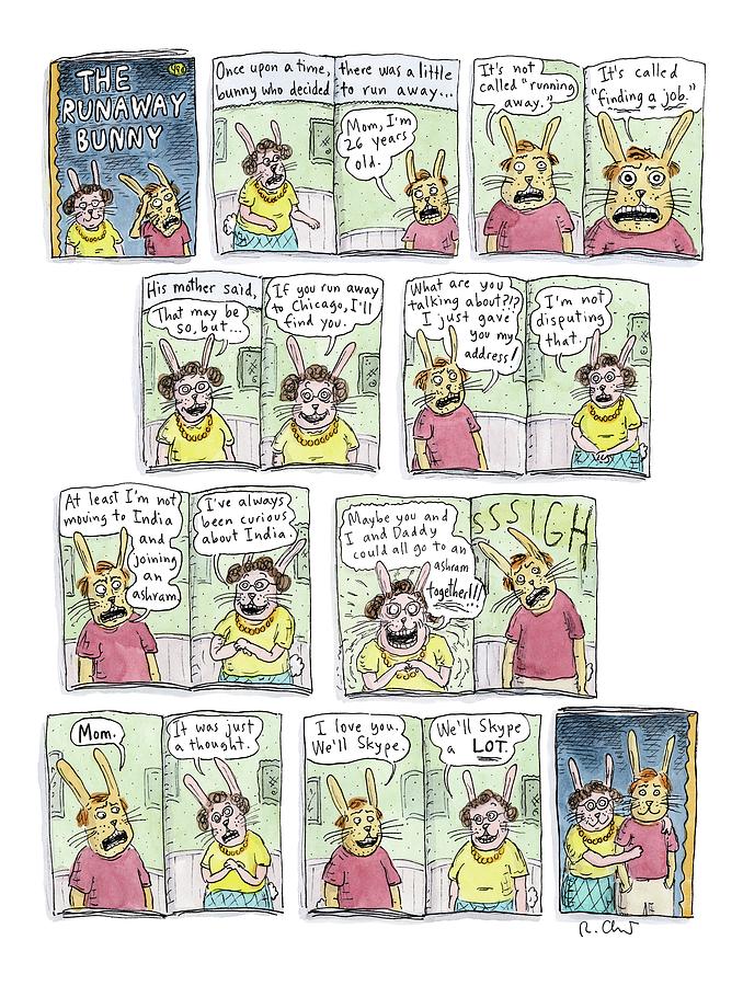 The Runaway Bunny Drawing by Roz Chast