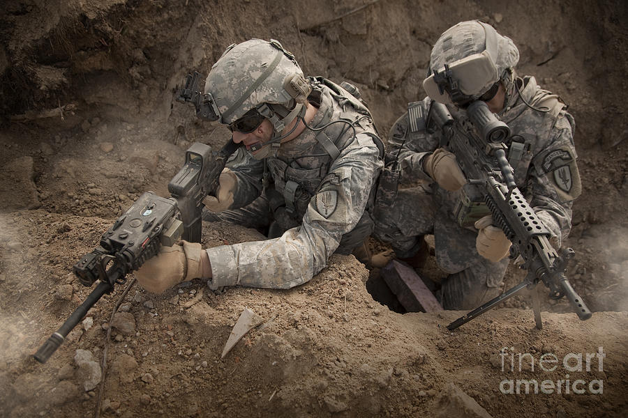 U.S. Army Rangers In Afghanistan Combat #5 Photograph by Tom Weber
