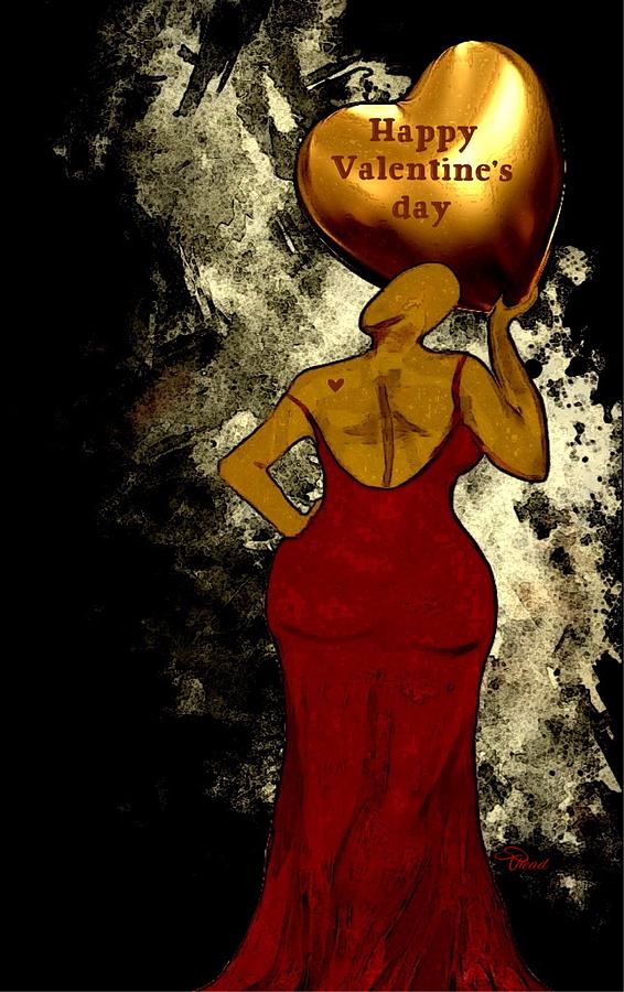 Valentines Day #5 Digital Art by Romaine Head